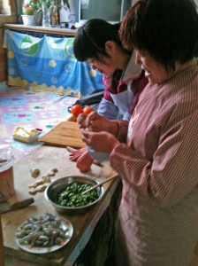 Drivers Mother & Wife Making Dumplings